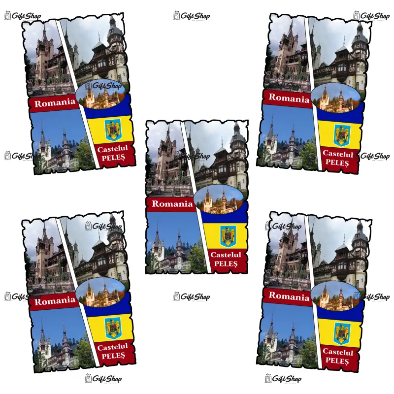 Castelul peles romania, magnet frigider mgs175